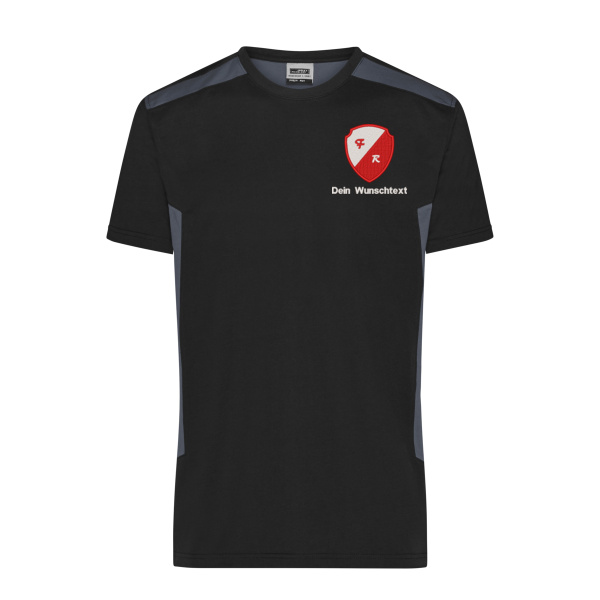 Bruststick + Rückendruck - Men's Workwear T-Shirt - STRONG - Miniaturansicht