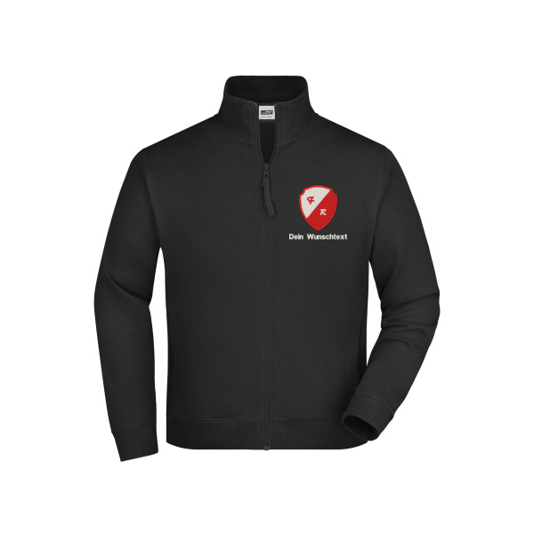 Bruststick + Rückendruck - Sweat Jacket Miniaturansicht