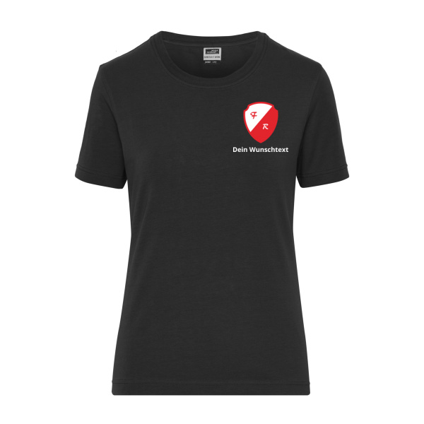 Beidseitiger Druck - Ladies' BIO Stretch-T Work - SOLID - Miniaturansicht